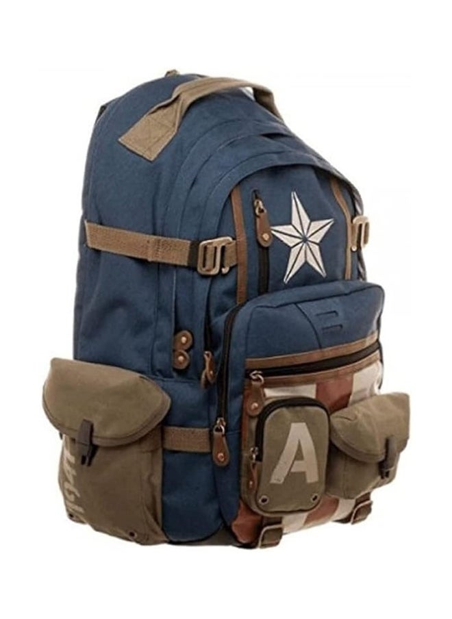 Captain America Marvel Avengers Backpack Anime Cartoon Backpacks Outdoor Leisure Travel High Capacity
