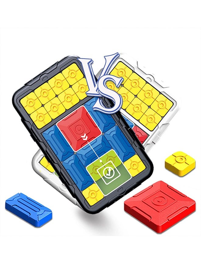 2Pcs Puzzle Game for Kids Brain Teasers Puzzle Toy Tangram Jigsaw Intelligence Unblock 500+ Leveled Up Super Slide Game for All Age Gifts for 3-15 Old Kids Toys