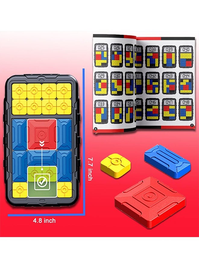 2Pcs Puzzle Game for Kids Brain Teasers Puzzle Toy Tangram Jigsaw Intelligence Unblock 500+ Leveled Up Super Slide Game for All Age Gifts for 3-15 Old Kids Toys