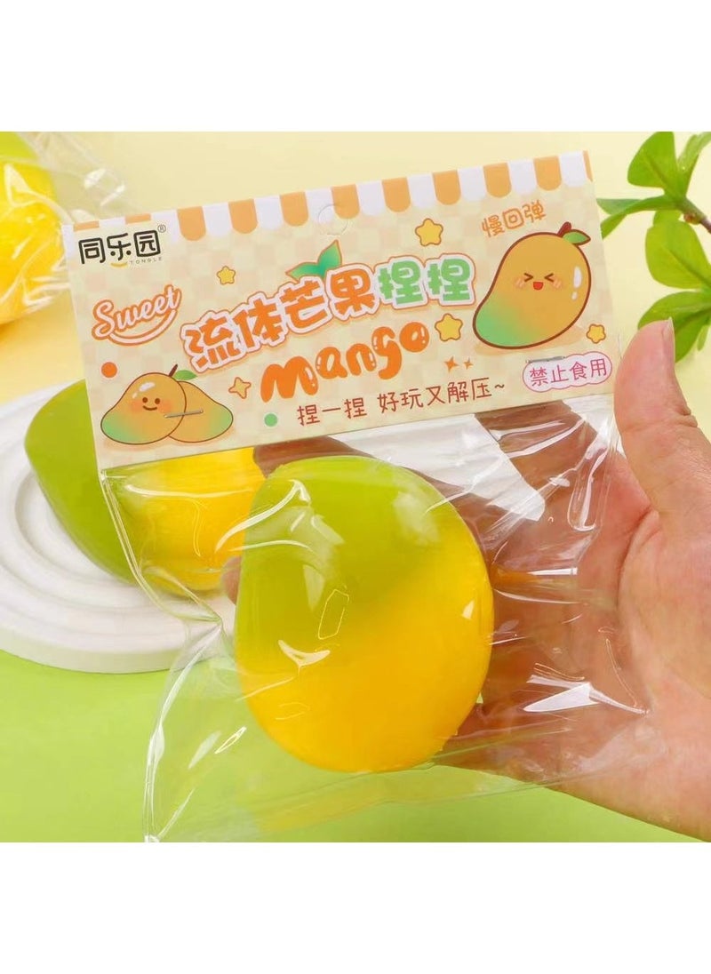Plush Cat Paw Squeeze Toy Stress Reliever Mango
