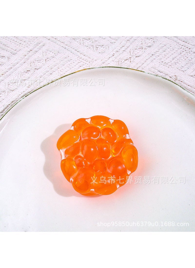 Crystal Clear Squeeze Stress Balls High-Fun Pomegranate orange