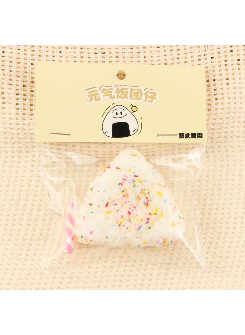 Squishy Sesame Triangle Rice Ball Toy Candy