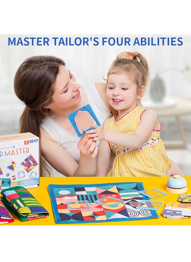 Tailor Master Battle, Children Drawing Colour Matching Board Game, Tailor Master Children's Puzzle Thinking Concentration Training Toys Kids Graphic Color Matching Table Game for Friends