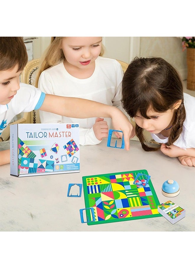 Tailor Master Battle, Children Drawing Colour Matching Board Game, Tailor Master Children's Puzzle Thinking Concentration Training Toys Kids Graphic Color Matching Table Game for Friends