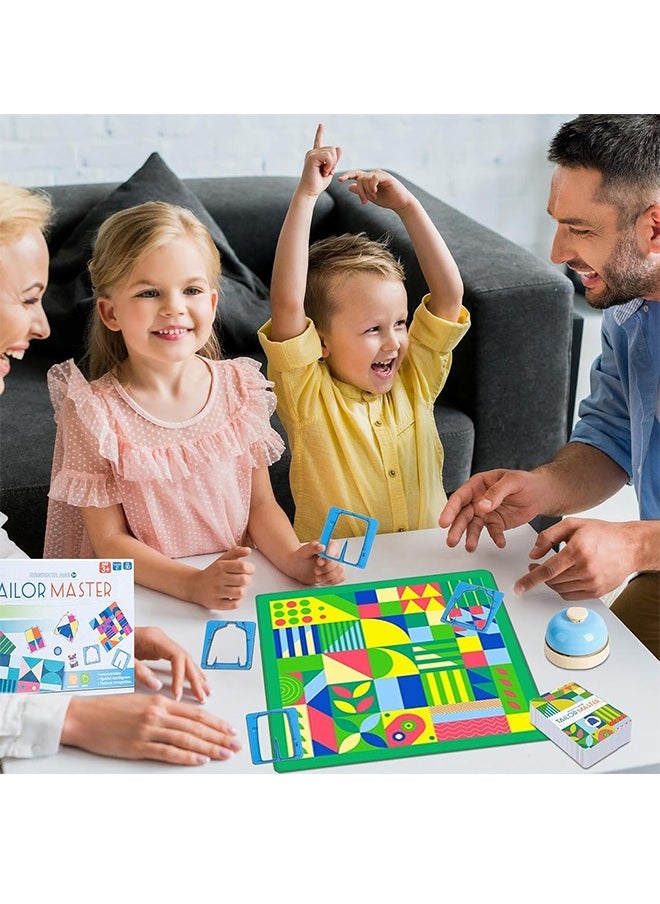 Tailor Master Battle, Children Drawing Colour Matching Board Game, Tailor Master Children's Puzzle Thinking Concentration Training Toys Kids Graphic Color Matching Table Game for Friends