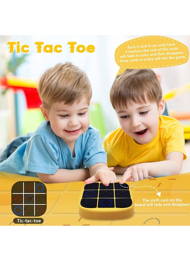 4 in 1 Electronic Tic Tac Toe Bolt Game, x o game, Handheld Puzzle Game Console, Portable Travel Games, Board Games for Kids and Adults, Fidget Toys for Kids and Adults, Educational Travel Games Fam