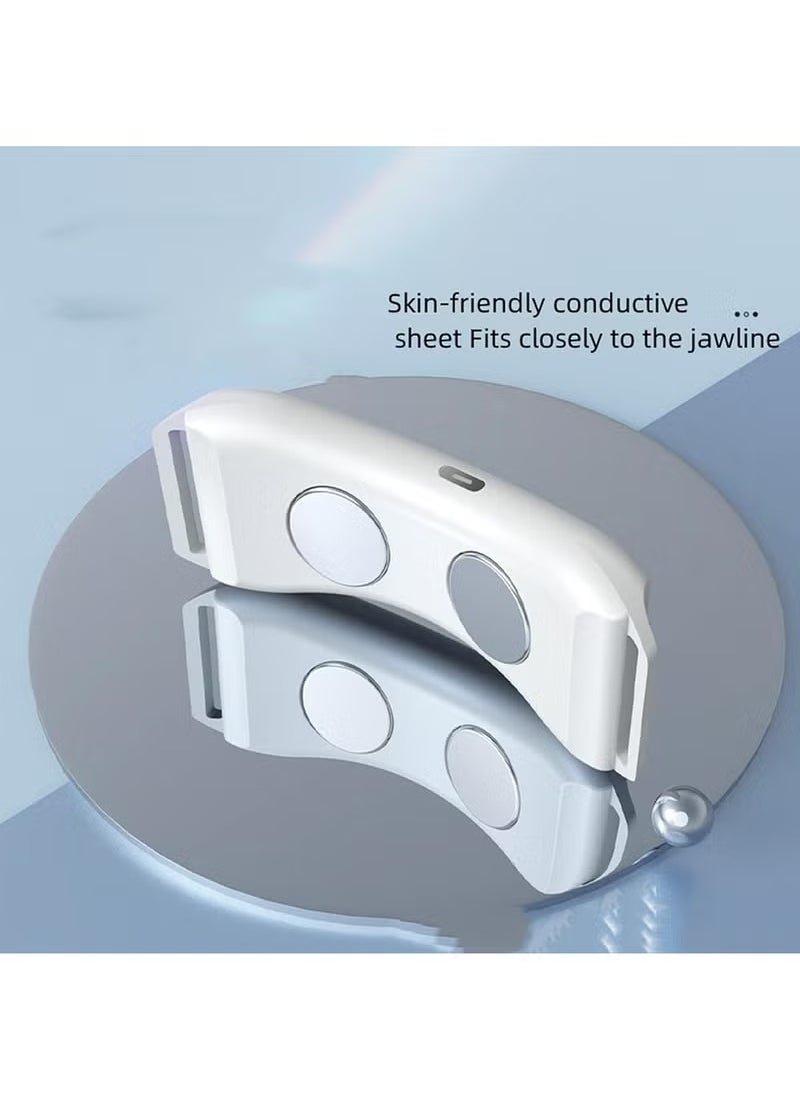 Double chin remover, electric face slimmer, electric V-shaped double chin remover, smart skin tightening double chin shaper, white