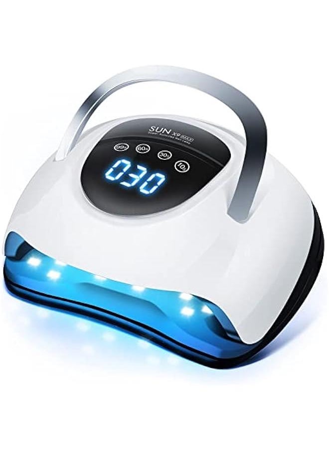 UV LED Nail Lamp, 220W Fast UV Light for Nails Gel Polish, Professional Curing with 4 Timer Setting Auto Sensor, LED Gel Nail Dryer for Fingernail and Toenail Home Salon Use, Nail Art Tools
