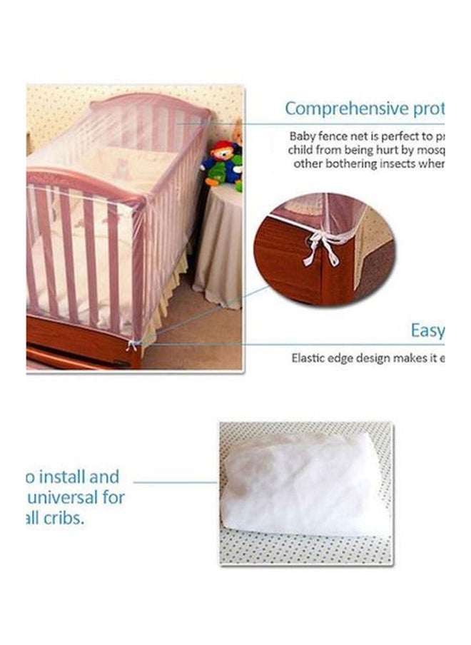Baby's Crib Breathable Mosquito Net, High-quality Affordable, Long-lasting Material, Elastic Edge Design