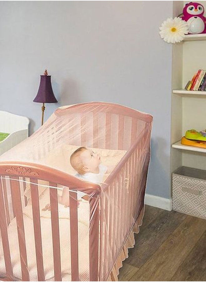 Baby's Crib Breathable Mosquito Net, High-quality Affordable, Long-lasting Material, Elastic Edge Design