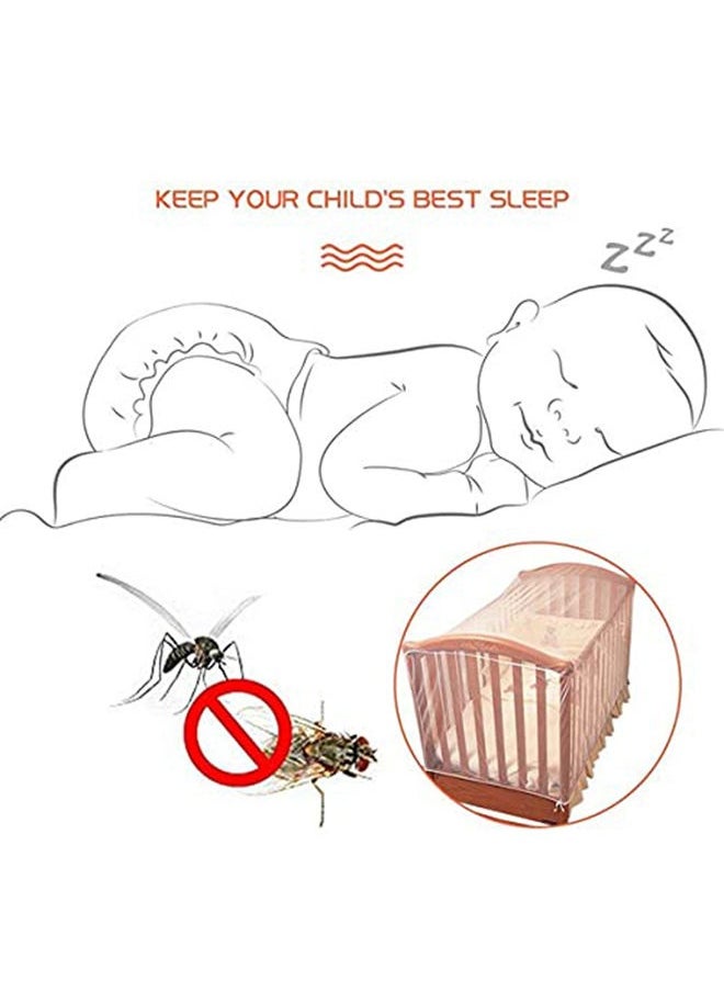 Baby's Crib Breathable Mosquito Net, High-quality Affordable, Long-lasting Material, Elastic Edge Design