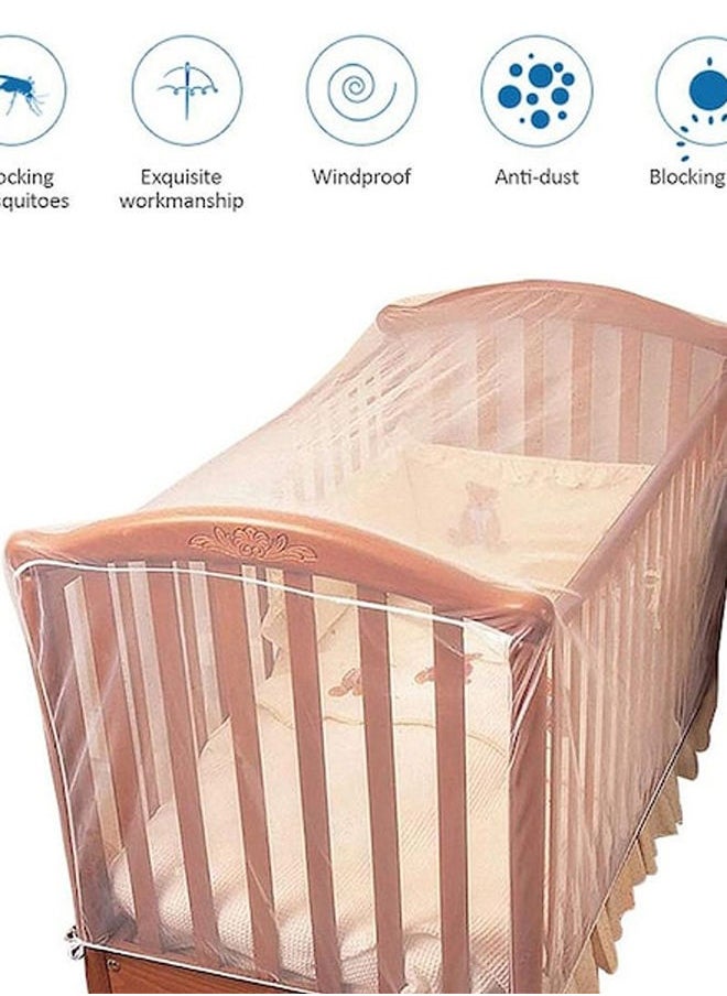 Baby's Crib Breathable Mosquito Net, High-quality Affordable, Long-lasting Material, Elastic Edge Design