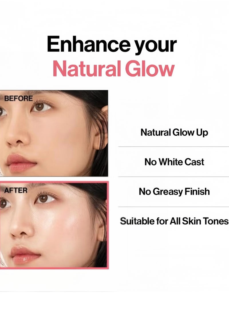 Piedmont Italian White Truffle Waterfull Tone-up Sunscreen, Vegan Skincare, Tinted Moisturizer with SPF 50+ PA++++, Glowy Sunscreen, Gentle and Safe Use for all Skin Types 50ml