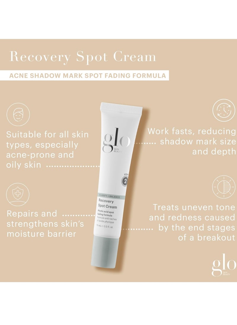 Glo Skin Beauty Recovery Spot Cream | Acne shadow mark spot fading formula | For acne-prone and oily skin