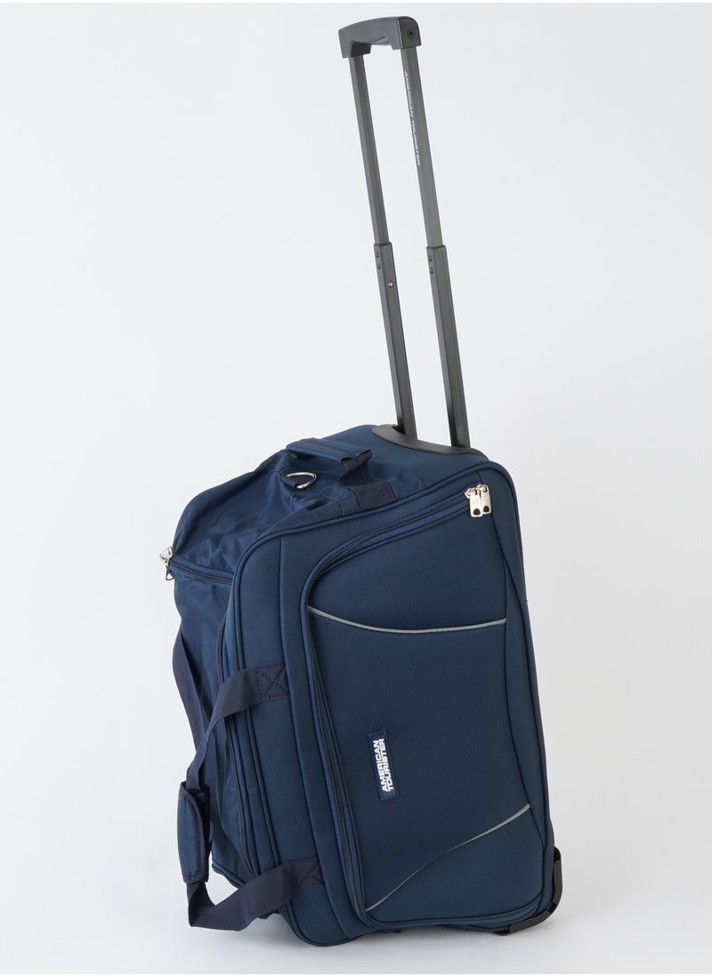 American Tourister VISION Duffel Bag with Wheels, 57 CM (NAVY BLUE)