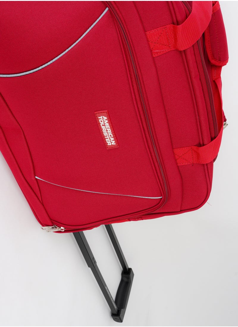 American Tourister VISION Duffel Bag with Wheels, 57 CM (RED)