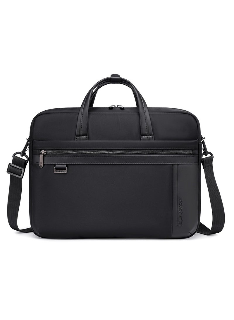 Professional Business Laptop Bag, Durable School Office Briefcase with Laptop Compartment for Men, Black