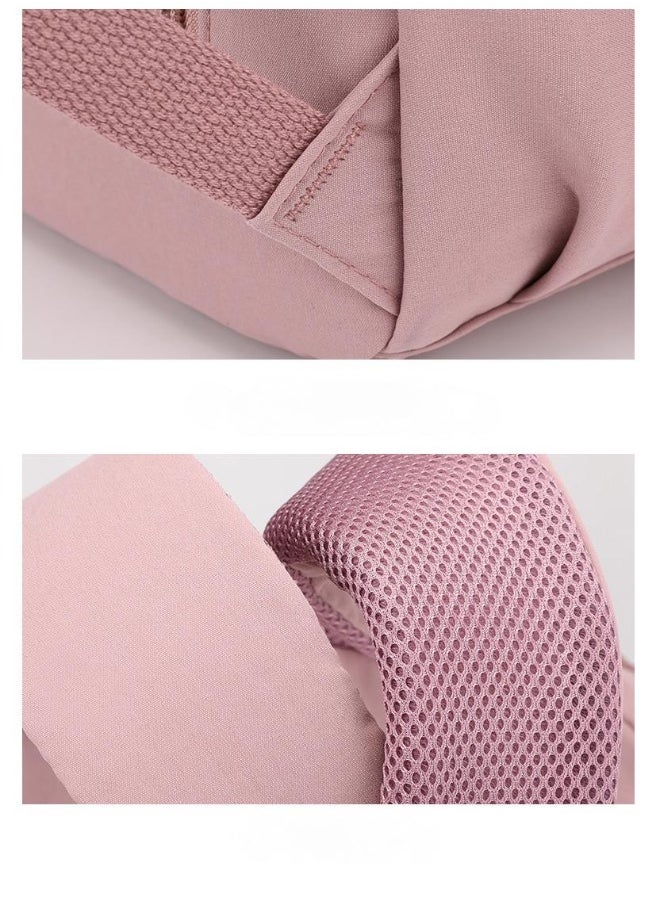 Solid Color Campus Backpack For Middle And High School Students Pink