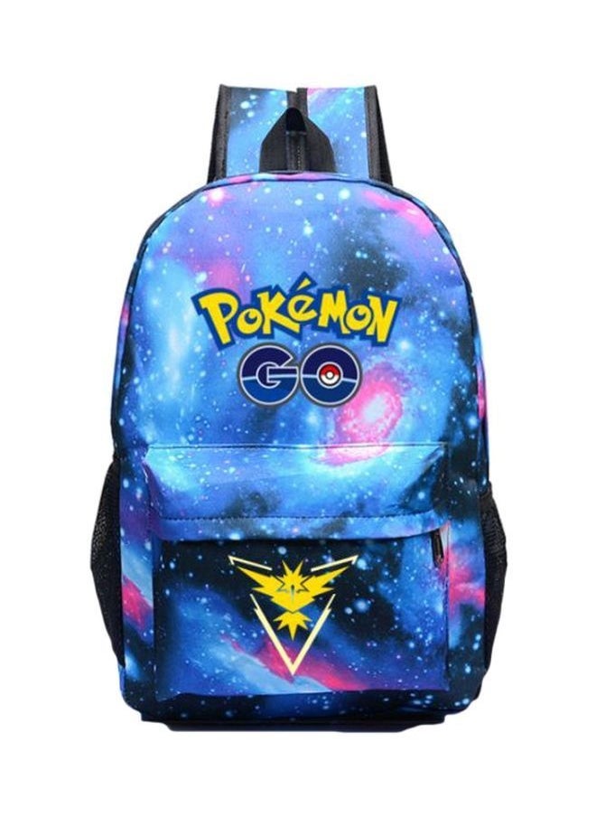 Pokémon Go Printed Backpack Blue/Black/Pink
