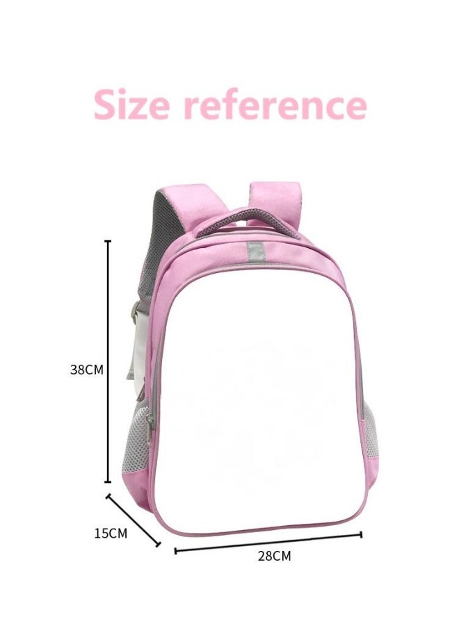 Barbie Polyester Reflective Strip Backpack For Students School Bag