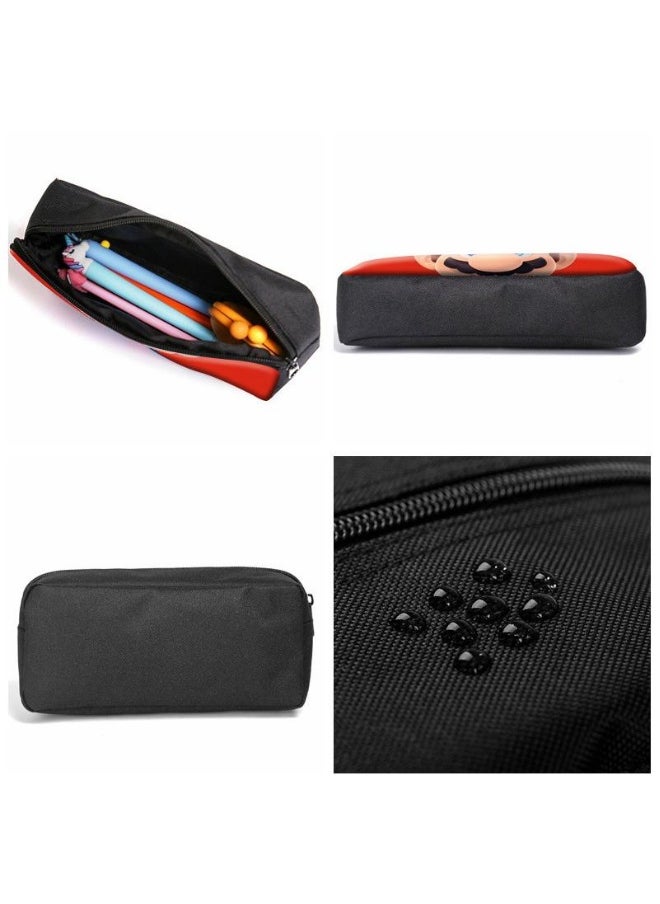 3 Pcs Princess Peach School Bag Satchel Pencil Case Animated Game Super Mario Gifts For Kids Birthday Gift Start Of School Gift