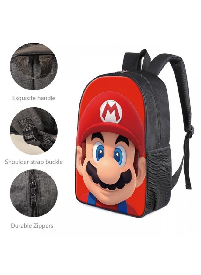 3 Pcs Princess Peach School Bag Satchel Pencil Case Animated Game Super Mario Gifts For Kids Birthday Gift Start Of School Gift