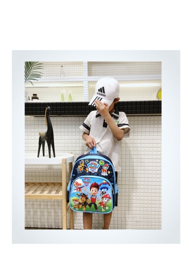 Paw Patrol Kids Childrens Backpack School Rucksack Travel Bag Boys Girls With Side Mesh Pocket Girls（Dark Blue）