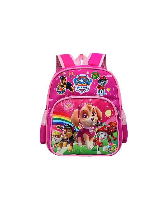Paw Patrol Kids Childrens Backpack School Rucksack Travel Bag Boys Girls With Side Mesh Pocket Girls（Pink）