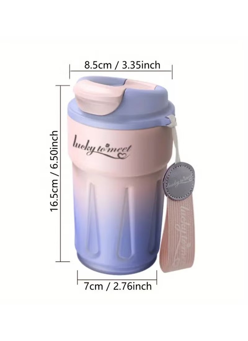 Stainless Coffee Tumbler With Temperature Display,Smart Cup Led,Smart Insulated Travel Coffee Mug Summer Cold Storage Portable Coffee Mug Smart for Car (Smart Rose Red)
