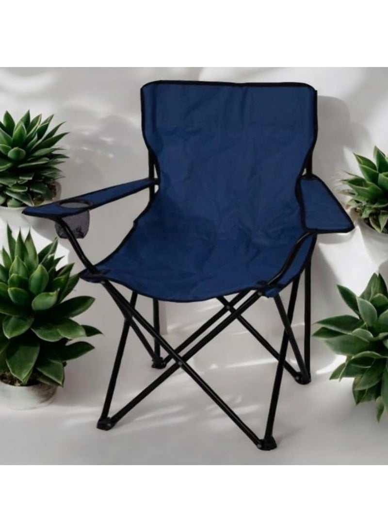 Portable Comfort Folding Camping Chair Relaxing Outdoor Chair, Lightweight, Blue