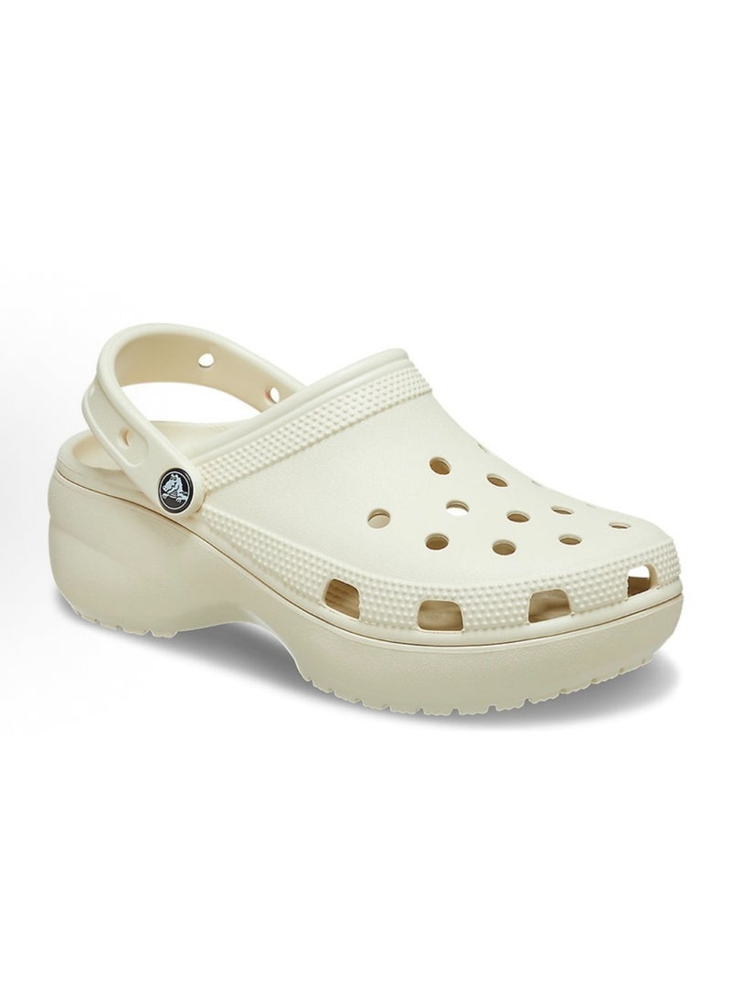 Classic platform sandals and slippers beige