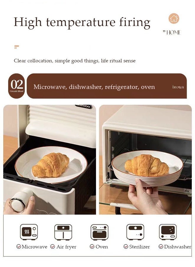 Home Tableware Set High Quality Porcelain Tableware Set Microwave & Dishwasher Safe-Classic Dinnerware Set  great for Oven and Dishwasher and Microwave Safe ﻿