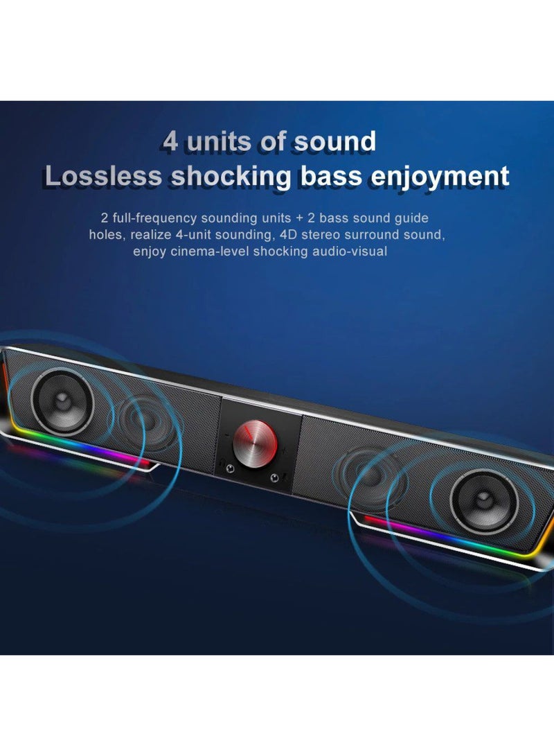 GS570 Darknets Sound Bar with Dual BT Speakers