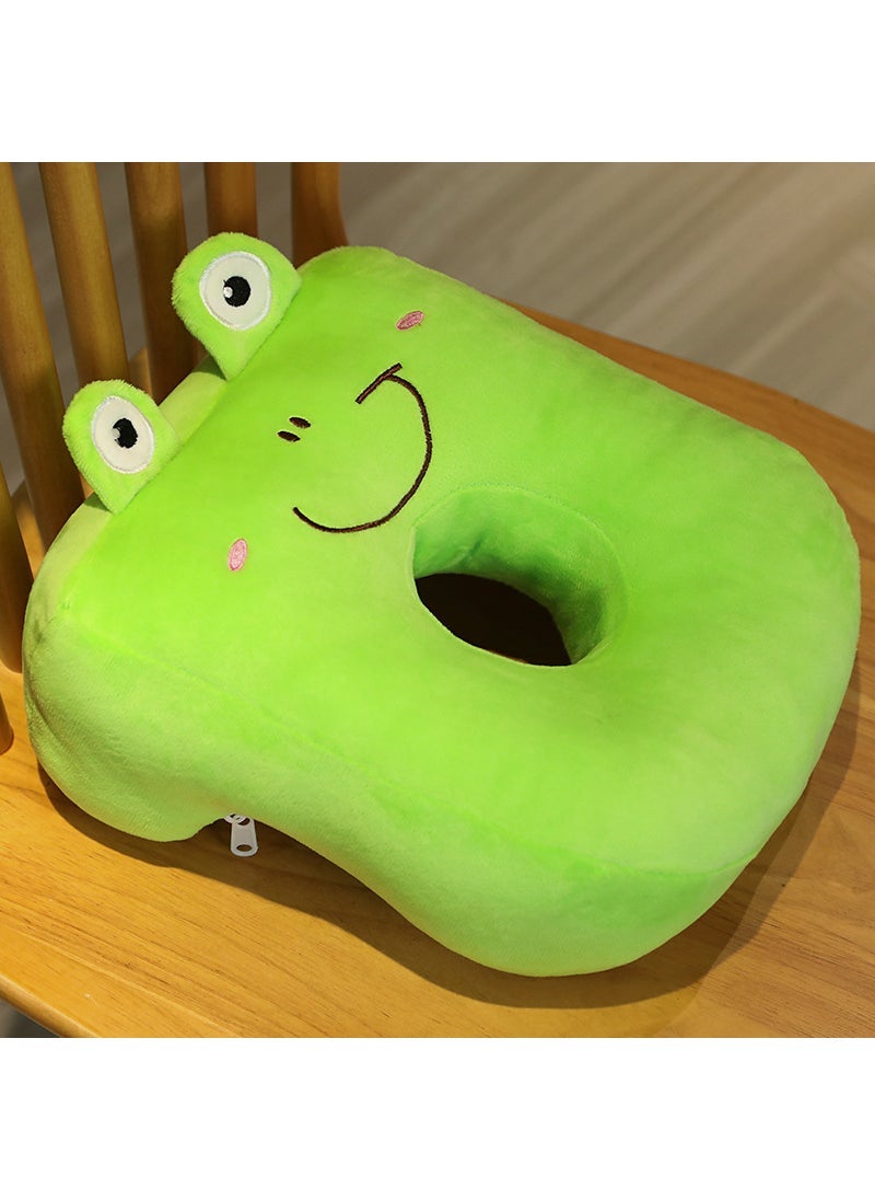 Office Nap Pillow Cushion Child Siesta Green Frog