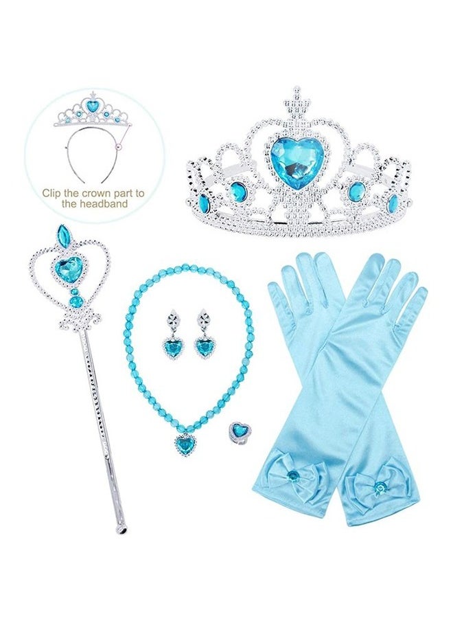 Adorable Princess Cosplay Fancy Party Dress Costume Set With Accessories Kit