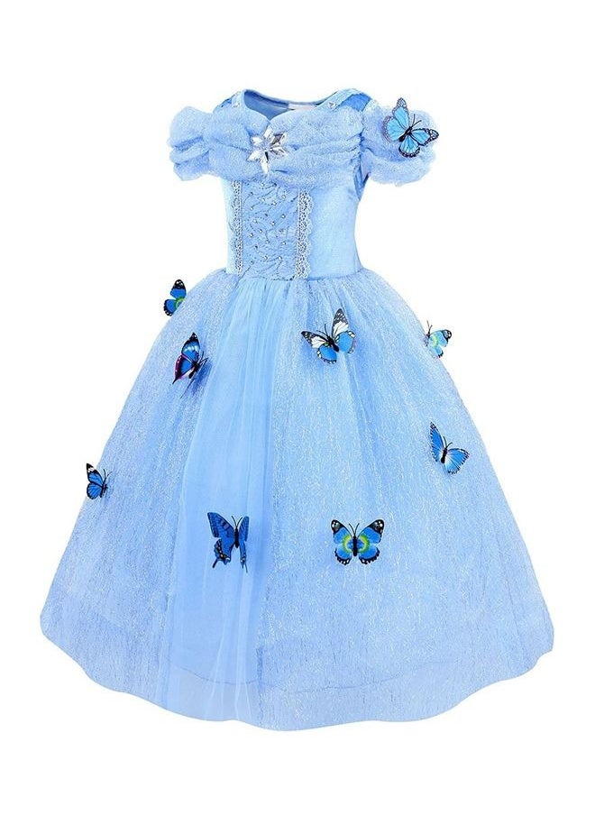 Adorable Princess Cosplay Fancy Party Dress Costume Set With Accessories Kit