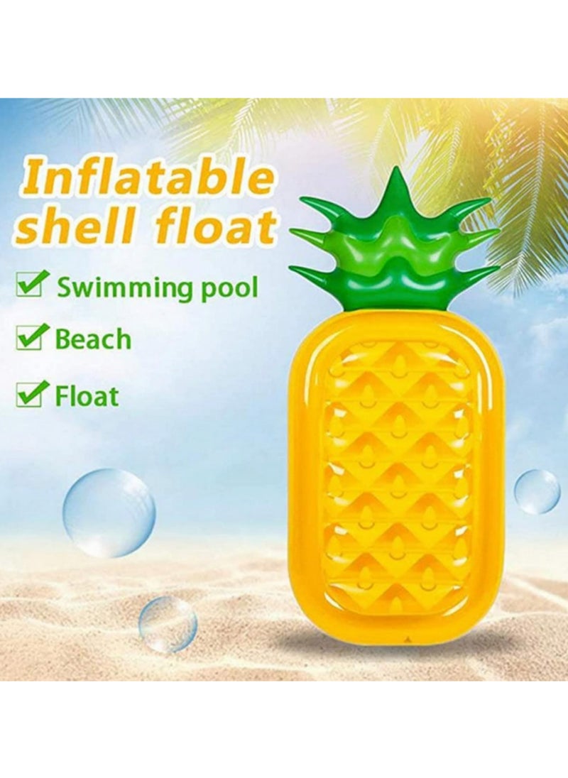 1pcs Large Pool Floaties,Giant Pineapple Pool Party Float Raft ,Toys Raft Kids Adults Beach Parties Inflatable Floatie Lounge Pool-180*90*20cm