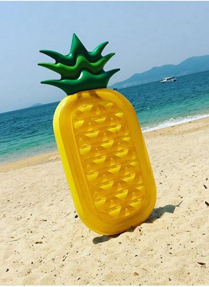 1pcs Large Pool Floaties,Giant Pineapple Pool Party Float Raft ,Toys Raft Kids Adults Beach Parties Inflatable Floatie Lounge Pool-180*90*20cm