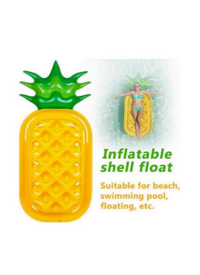 1pcs Large Pool Floaties,Giant Pineapple Pool Party Float Raft ,Toys Raft Kids Adults Beach Parties Inflatable Floatie Lounge Pool-180*90*20cm