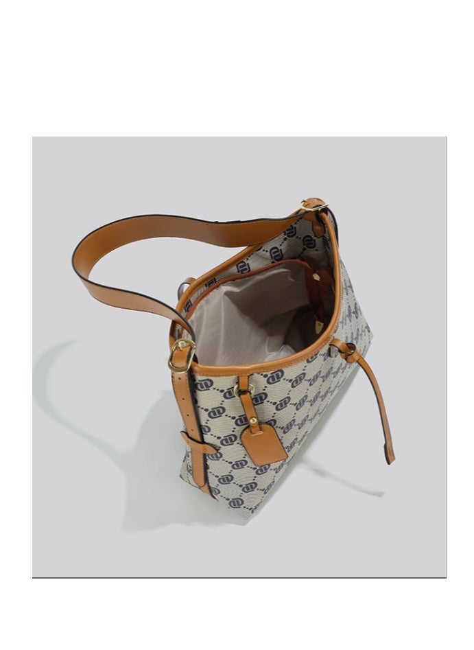 Female High-End Light luxury Niche Retro Small Tote Crossbody Bag