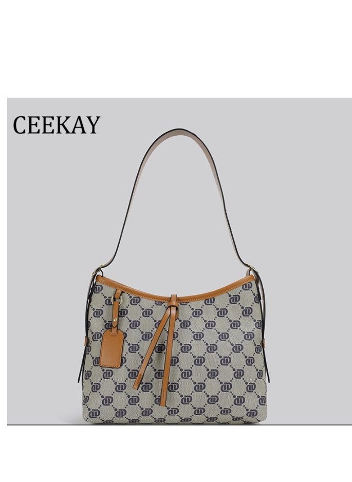 Female High-End Light luxury Niche Retro Small Tote Crossbody Bag