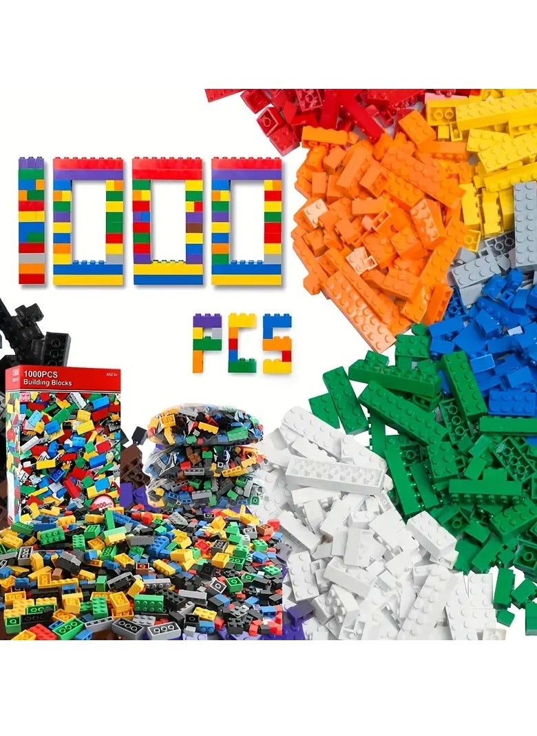 1000pcs Creative Building Blocks Set – Vibrant Multi-Colored Small Bricks, Durable ABS Material | Inspires Imagination u0026 Creativity | Perfect DIY Toy for Kids | Ideal for Birthdays, , Thanksgivi