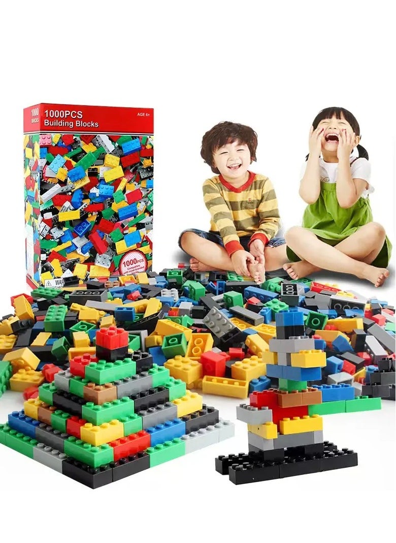 1000pcs Creative Building Blocks Set – Vibrant Multi-Colored Small Bricks, Durable ABS Material | Inspires Imagination u0026 Creativity | Perfect DIY Toy for Kids | Ideal for Birthdays, , Thanksgivi