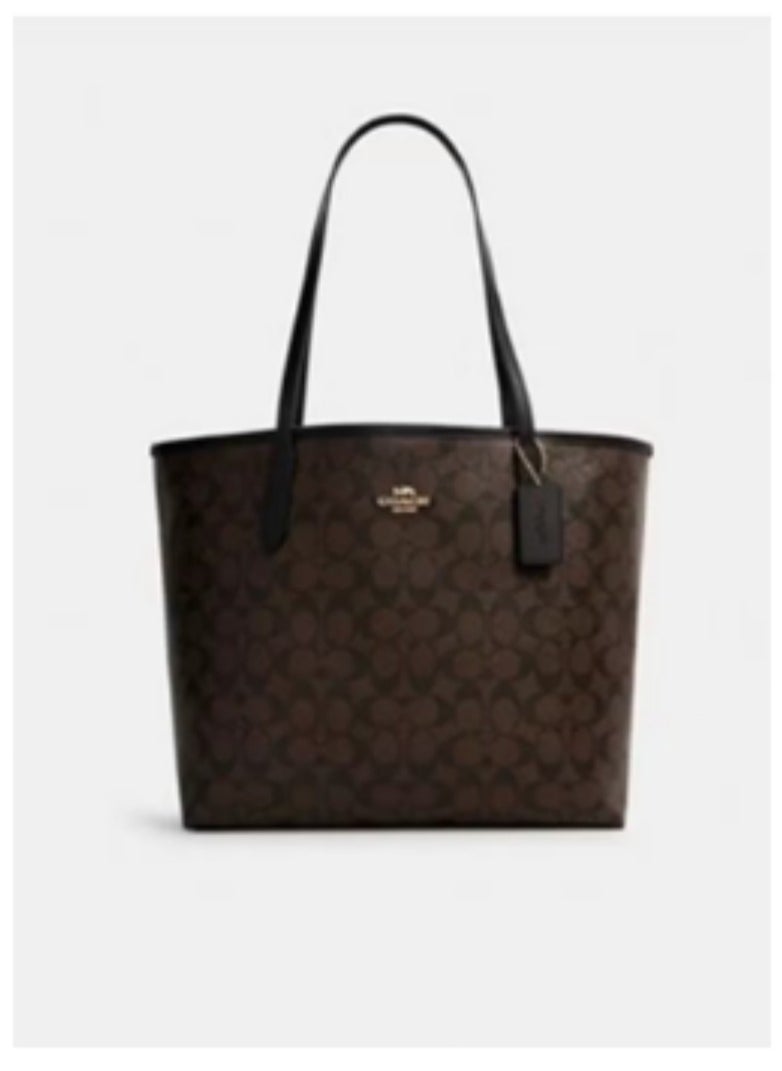 COACH City Tote Bag In Signature Canvas
