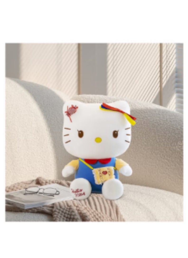 Kawaii Kitty Plush Toys, 13 inch Cute Kitty Stuffed Animals Toys (Blue)