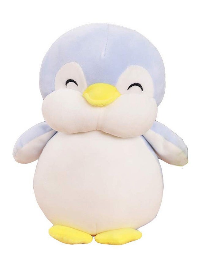 Penguin Shaped Stuffed Soft Toy Light Blue and White 30cm