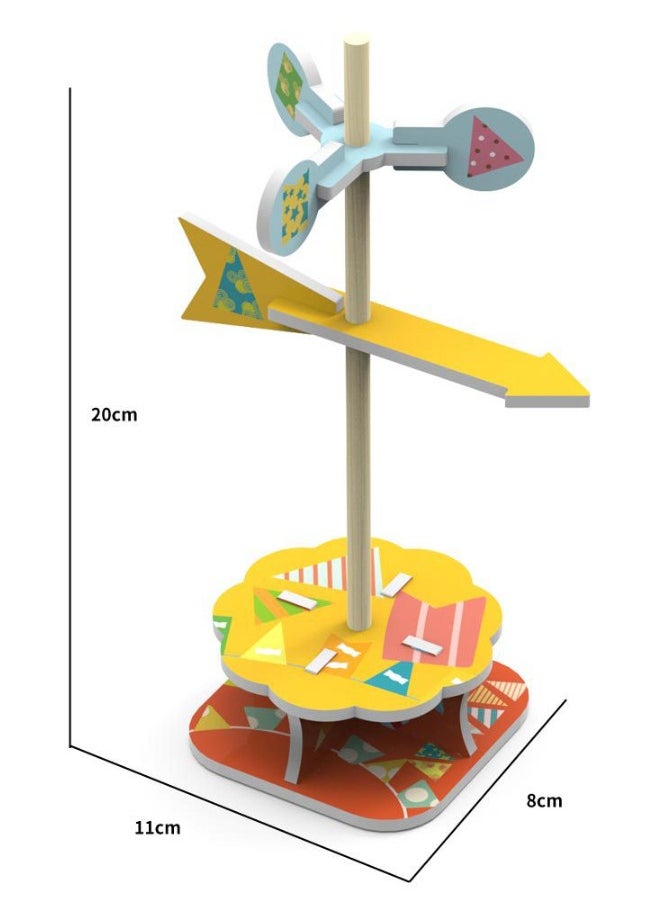 3 Pack STEM Kits for Kids, Science Kits Craft for Kids, Wind Power Experiment 3D Puzzle Set, Scientific Experiment DIY Building Kits, STEM Activities Toy for Boys Girls (Wind Car/Blower/Weather Vane)