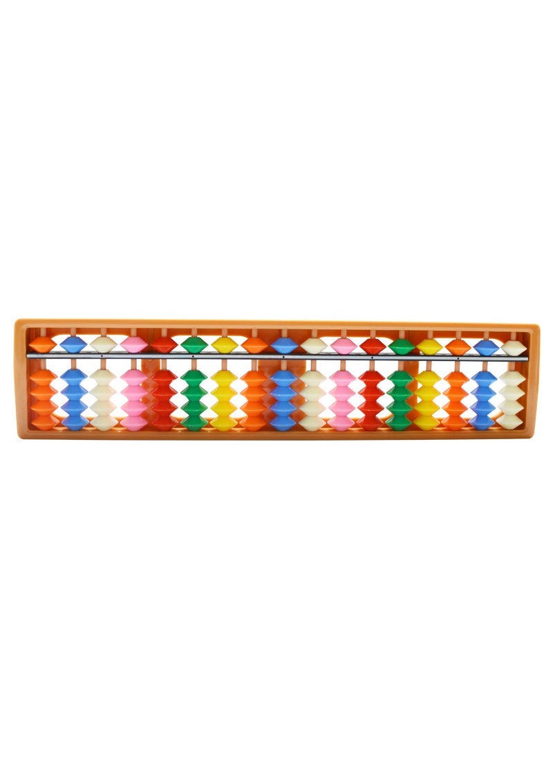 17-file color plastic Abacus Children students Abacus Abacus Kindergarten Foreign trade Abacus 17-file yellow frame color