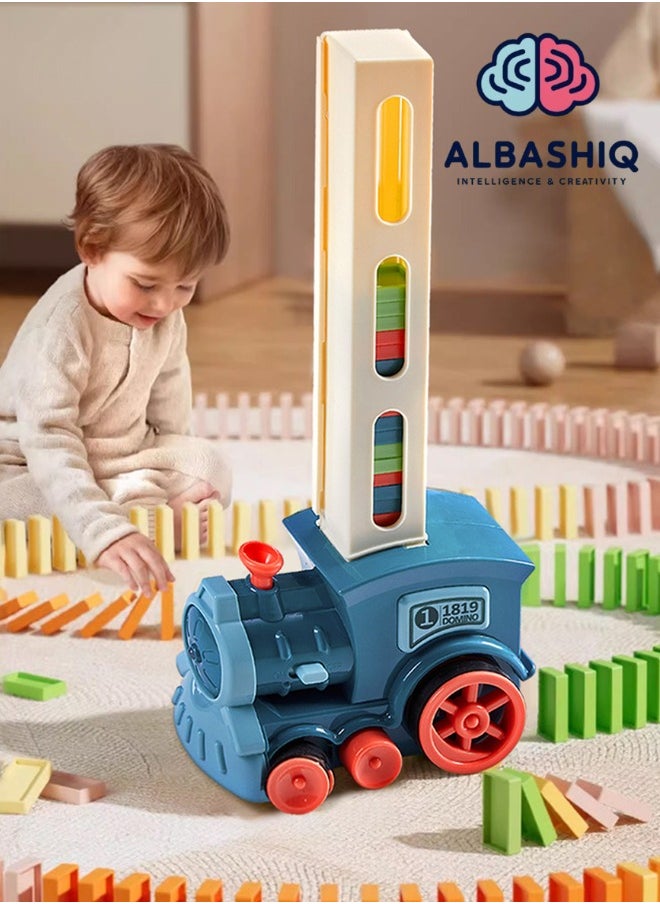 Fun Domino Train Game: An interactive game to launch pieces and enhance children's creativity and thinking!