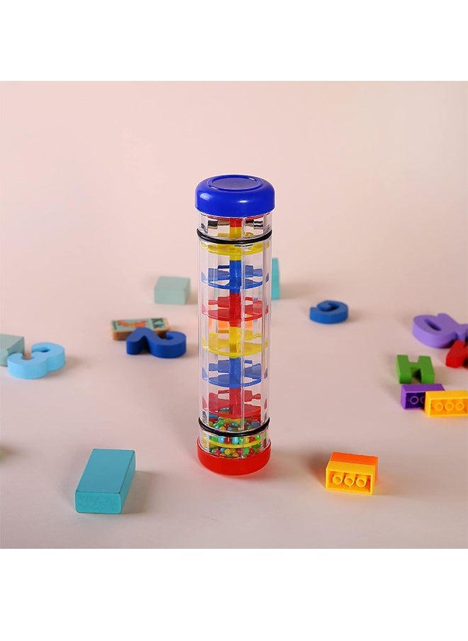 2 Pack Rainmaker Rain Stick Musical Instrument for Babies, Toddlers and Kids, 8 Inch Rainfall Rattle Tube Rainstick Shaker Toy
